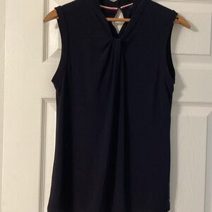 Tommy Hilfiger Navy Sleeveless Blouse